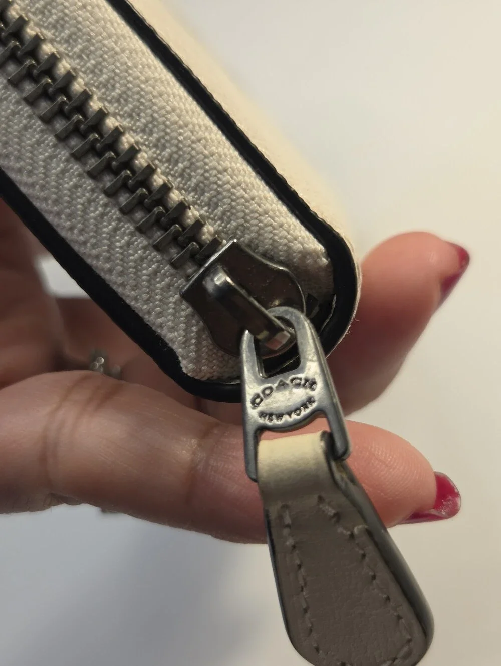 COACH Long Zip Around Wallet In Signature Canvas With Varsity Motif